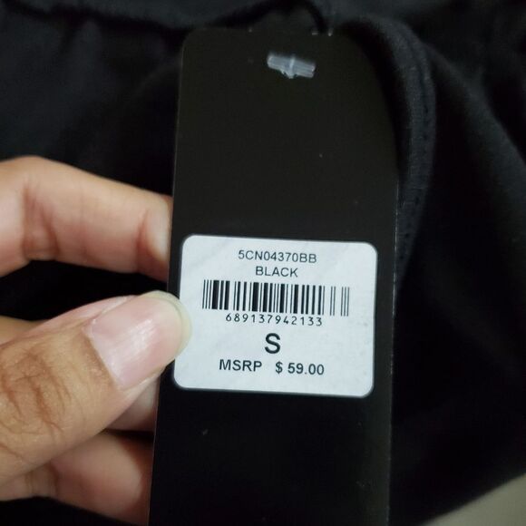 Bebe Black Sleeveless Dress with Keyhole front,  Bebe Logo on the sides - NWT - Picture 6 of 11